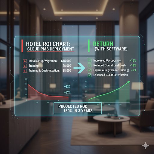 Cloud PMS giúp khách sạn tiết kiệm chi phí và tăng doanh thu bền vững.