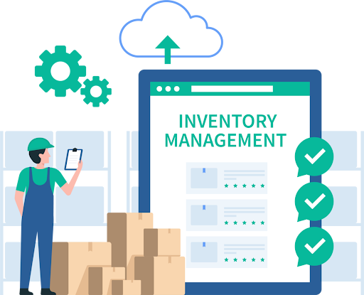 Giao diện cảnh báo vật tư gần hết trong kho.