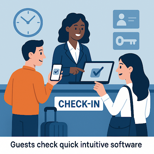 fast hotel check-in with intuitive management software