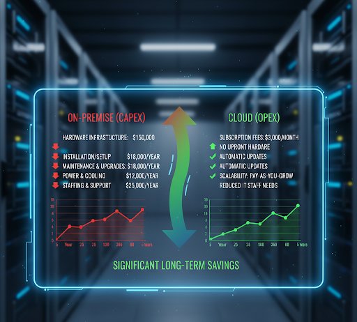Cloud PMS giúp giảm chi phí hạ tầng và bảo trì cho khách sạn.