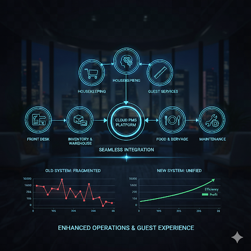 Phần mềm quản lý khách sạn đa bộ phận từ TheApp4U